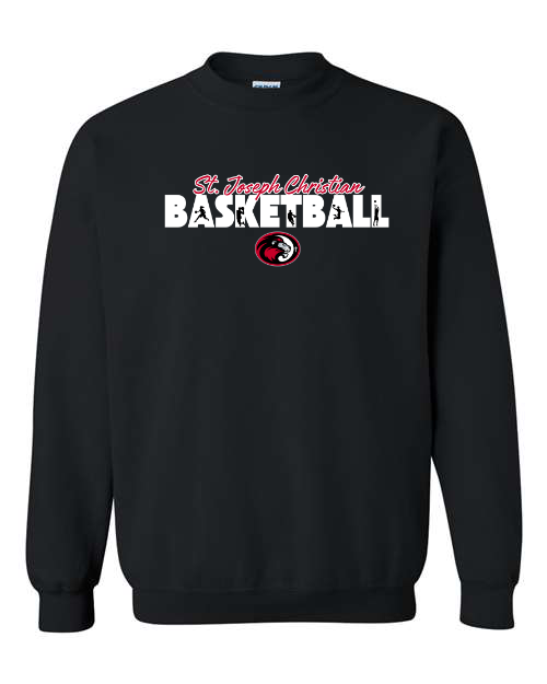 White St. Joseph Christian Basketball Players Black Sweatshirt/Hoodie Option