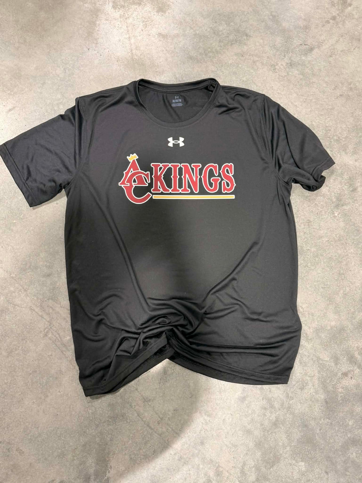 AC Kings 5 White Outline Black Tee
