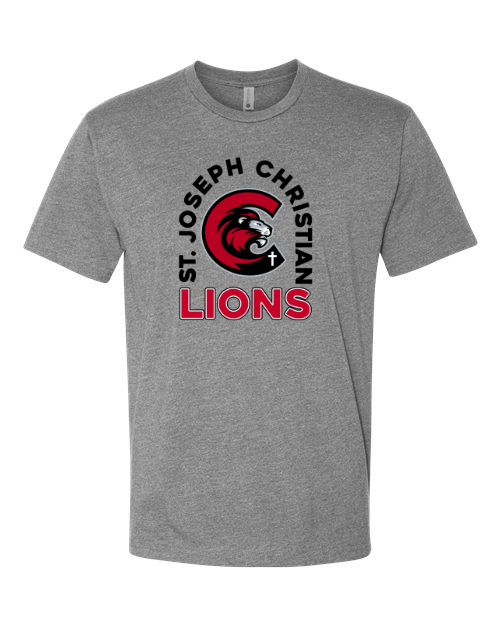 SJCS Arc Heather Grey Next Level Tee