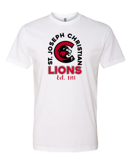 SJCS Arc Est. 1988 White Next Level Tee
