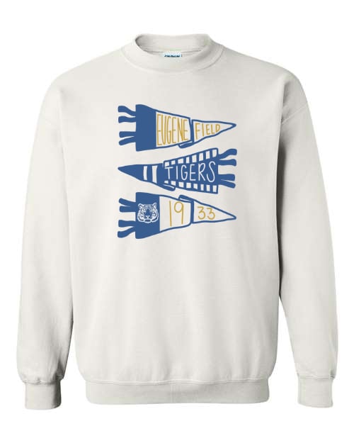 Tigers Flags White Sweatshirt/Hoodie Option