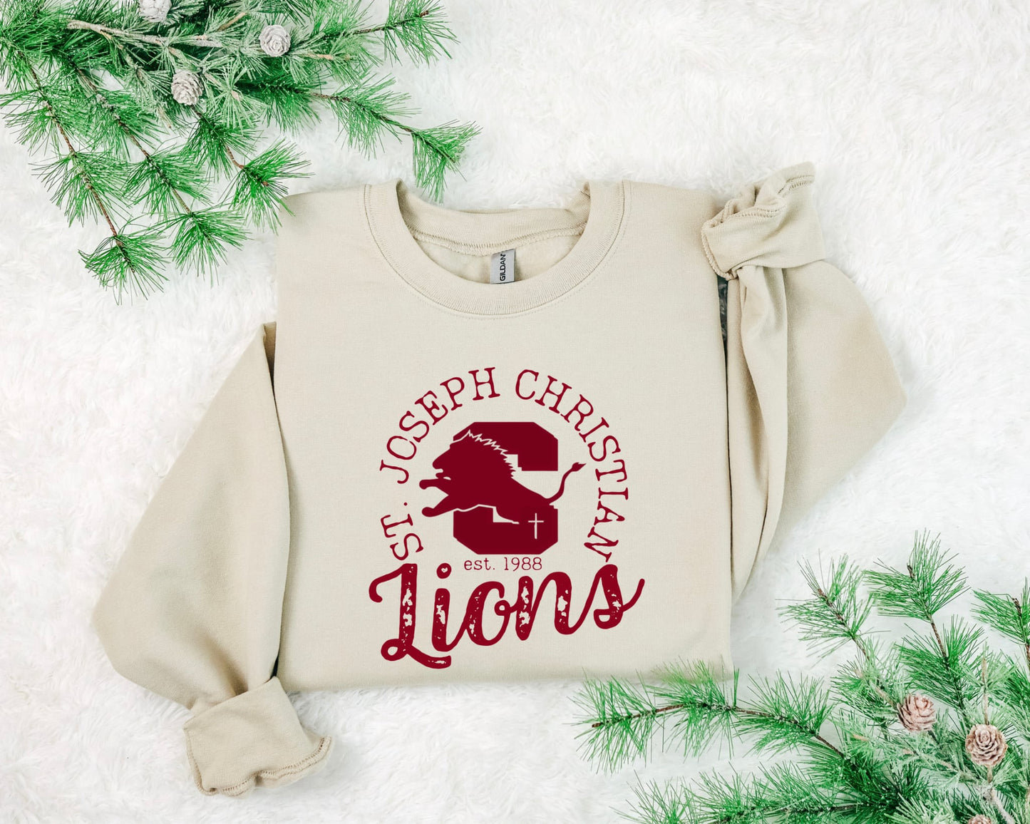 Vintage Spirit Wear Design Sand Sweatshirt