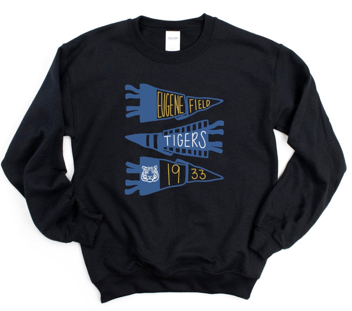 Tigers Flags Black Sweatshirt/Hoodie Option