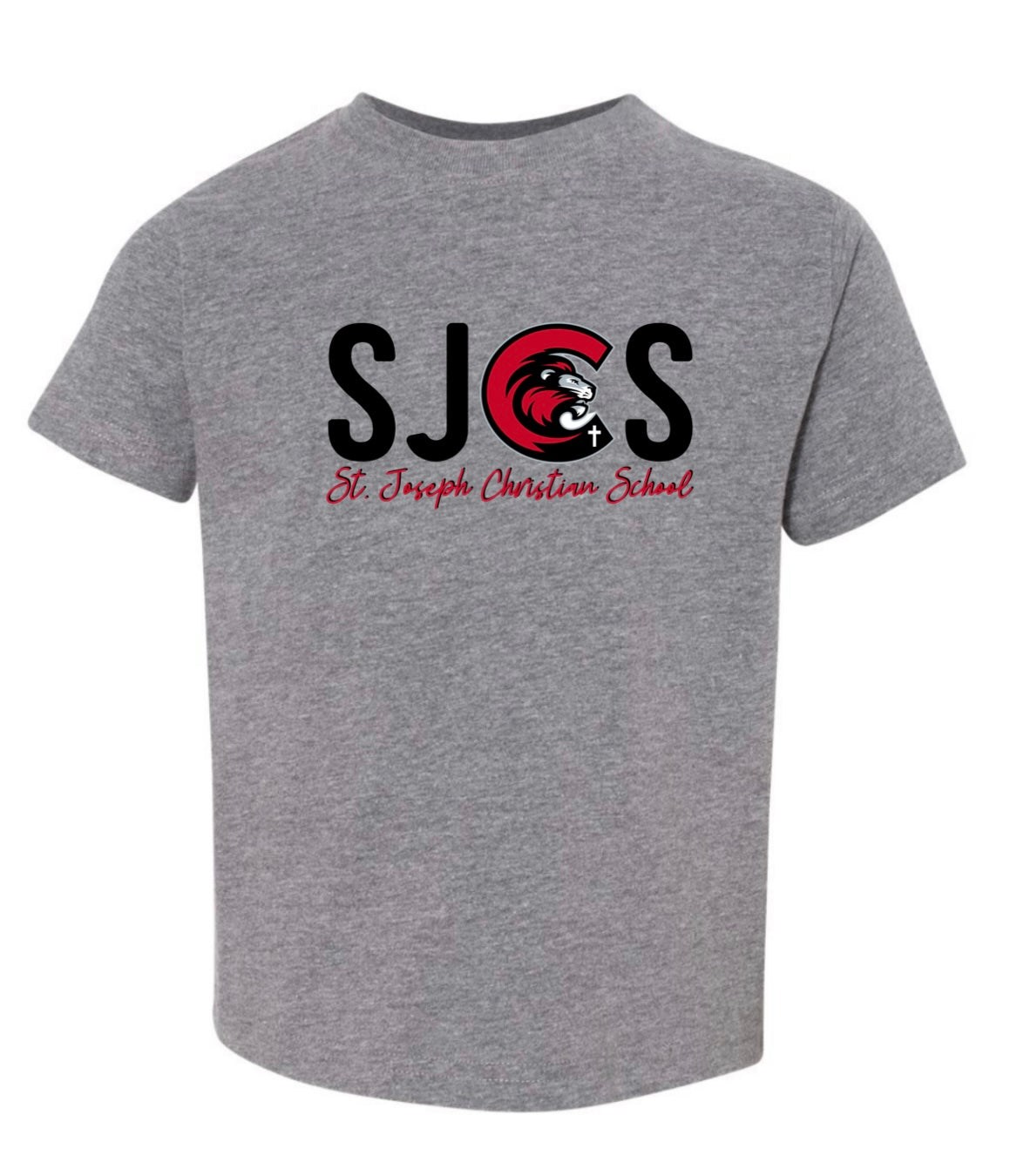 SJCS St. Joseph Christian School Script Heather Graphite