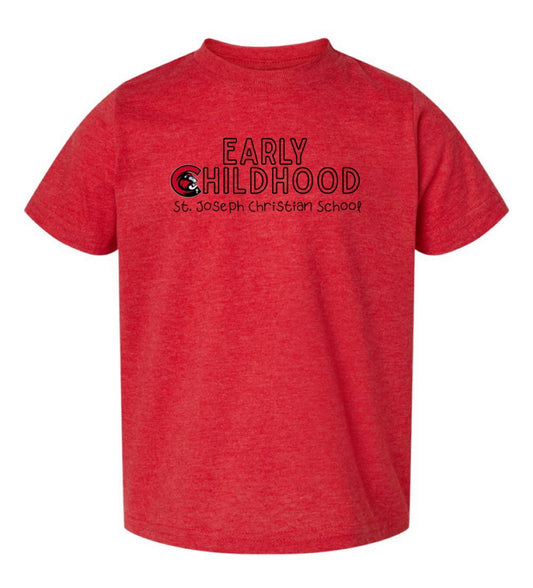 Early Childhood SJCS Heather Red Bella Canvas Tee