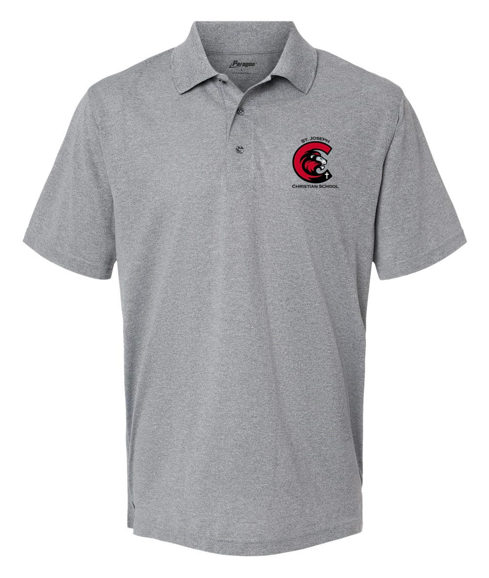 Sports Grey Adult Paragon Performance Mini Mesh Polo