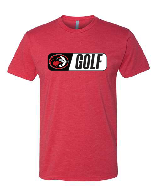 Golf SJCS Athletics Design Red Next Level Tee