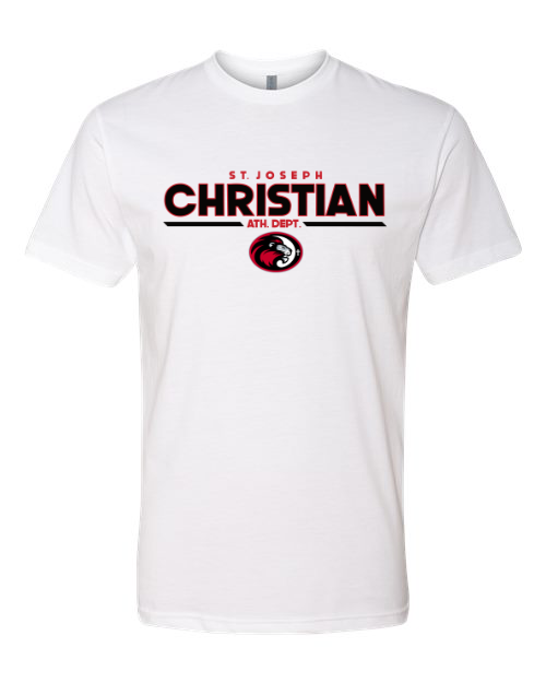 SJCS Athletics Dept. White Next Level Tee