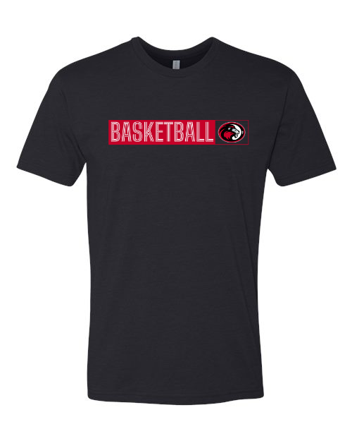 Horizontal Basketball Next Level Black Tee