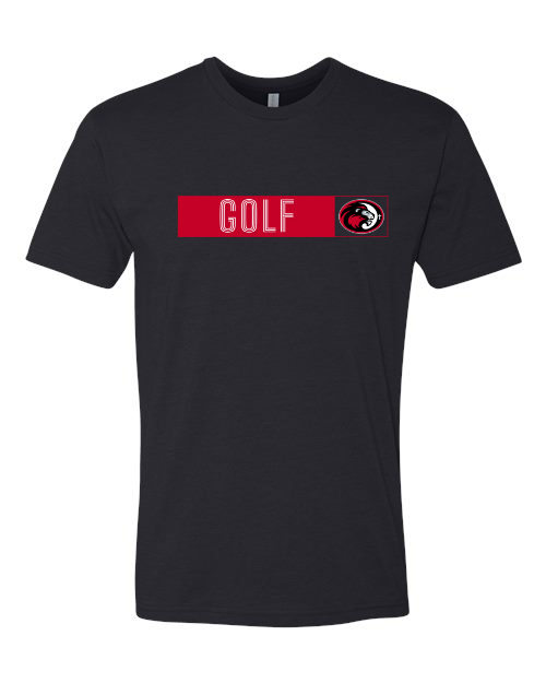 Horizontal Golf Next Level Black Tee
