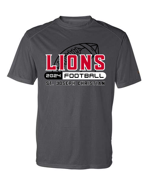 Lions 2024 Football Graphite Performance Tee