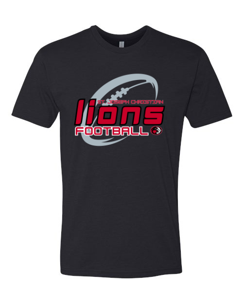 Lions Football Black Next Level Tee