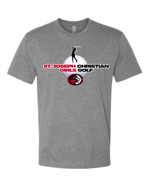 Girls SCJS Golf Sports Grey Next Level Tee