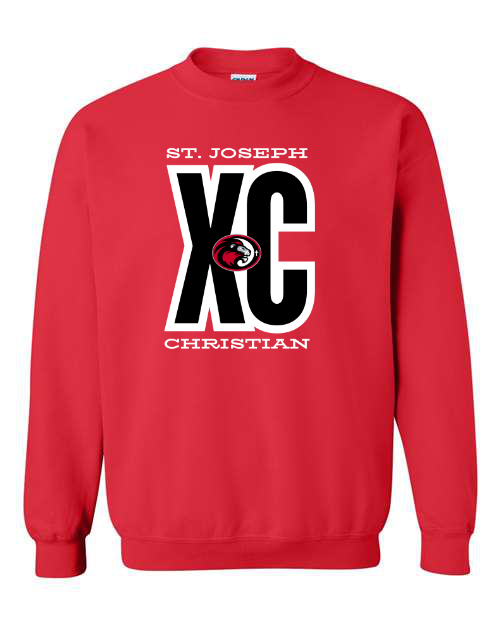 St. Joseph Christian XC Red Sweatshirt/Hoodie Option
