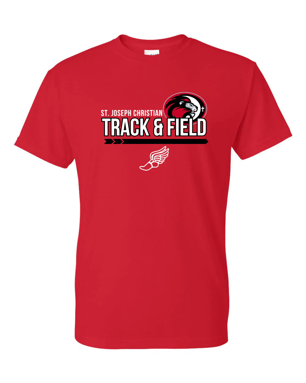 SJCS Track Red Tee