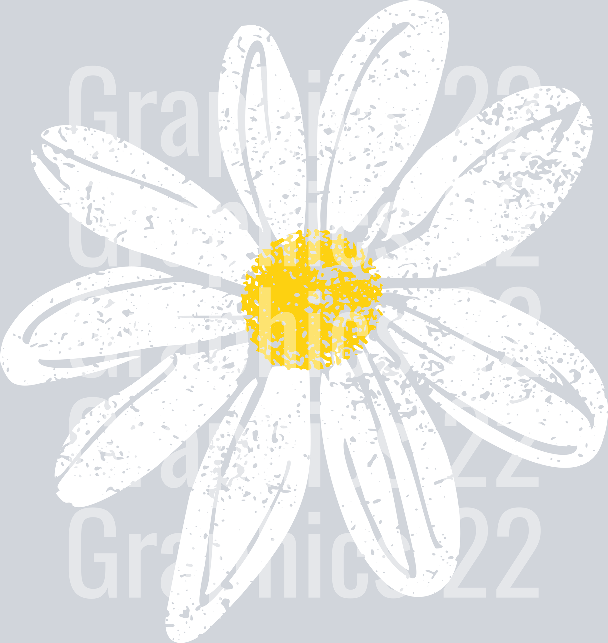 Distressed Summer Daisy DTF Transfer