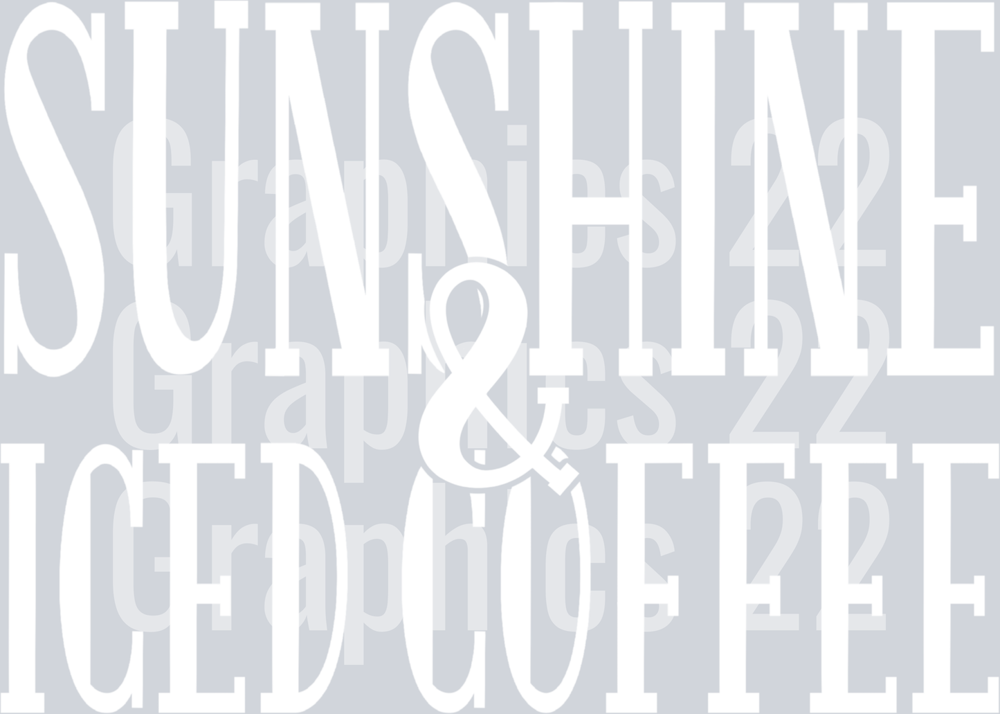 White Sunshine & Iced Coffee