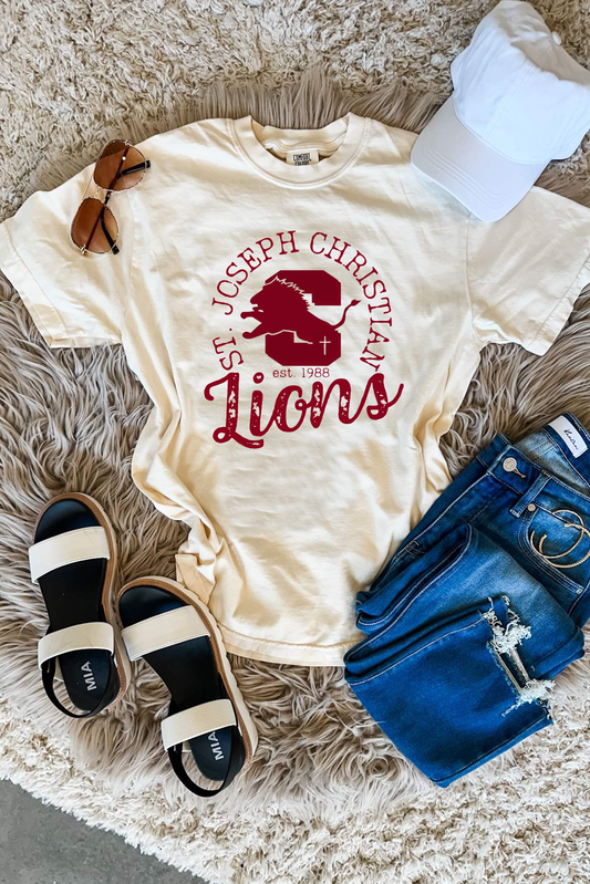 Vintage Spirit Wear Design Ivory Comfort Colors Tee