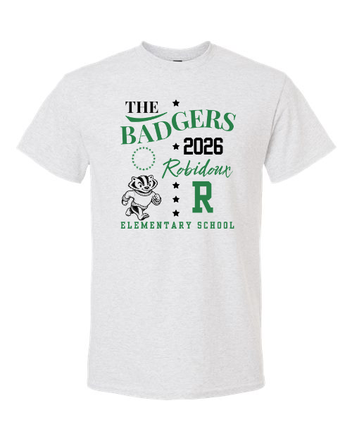 2026 Badgers Short Sleeve & Long Sleeve Gildan Ash Option