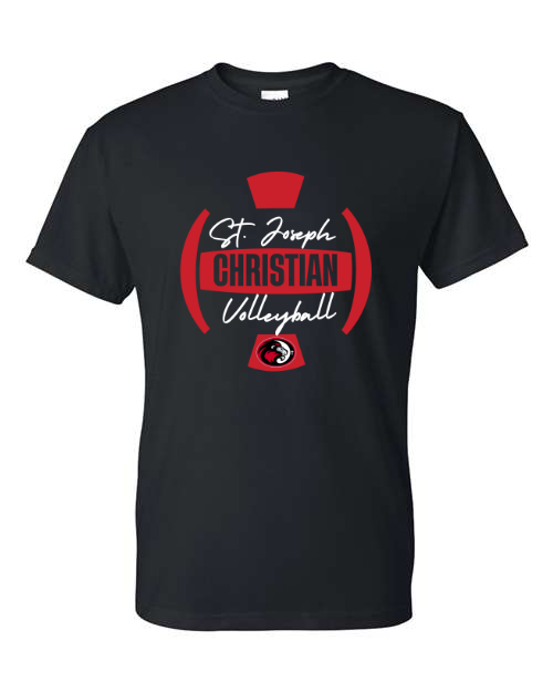 Black & White SJCS Volleyball Black Short Sleeve/Long Sleeve