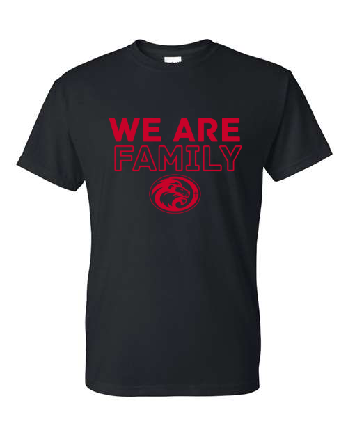 We Are Family Black Short Sleeve & Long Sleeve Option
