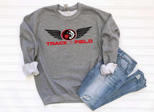 New Track & Field SJCS Heather Graphite Sweatshirt/Hoodie