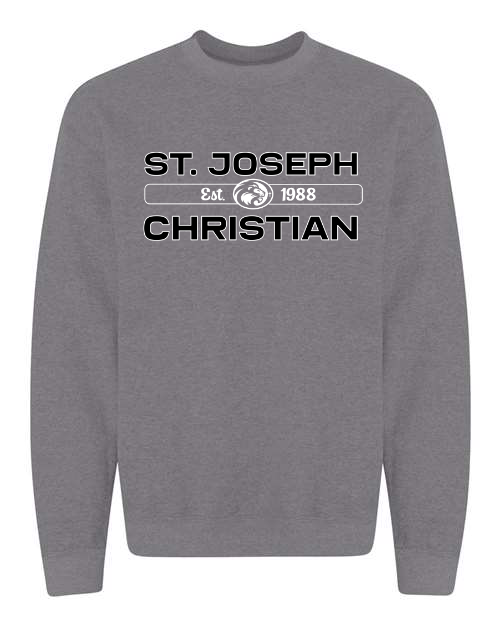 Black & White SJCS Est 1988 Heather Graphite Sweatshirt/Hoodie Option