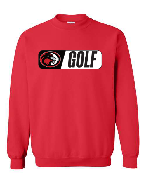 Golf SJCS Athletics Design Red Sweatshirt/Hoodie Option