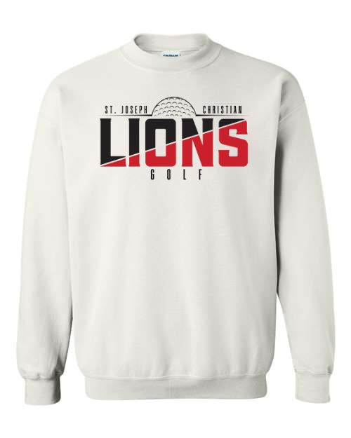 New SJCS Lions Golf White Sweatshirt/Hoodie Option
