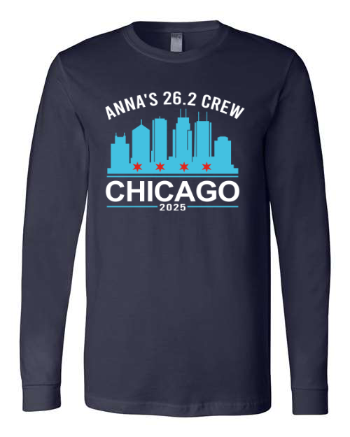 Anna's 26.2 Crew Navy Long Sleeve Tee