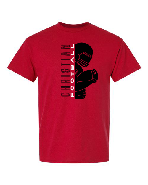 Vertical Christian Football Short Sleeve/Long Sleeve
