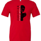 Vertical Christian Football Bella Canvas Red Options