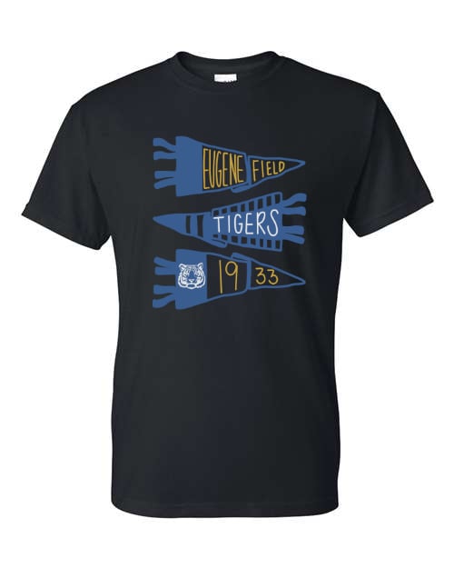 Tigers Flags Black Short Sleeve & Long Sleeve Option