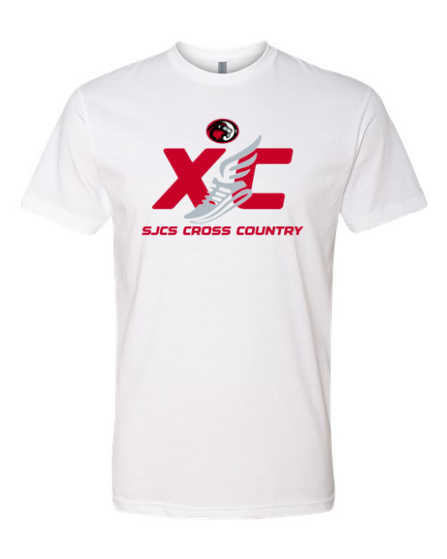 2026 SJCS Cross Country White Next Level Tee