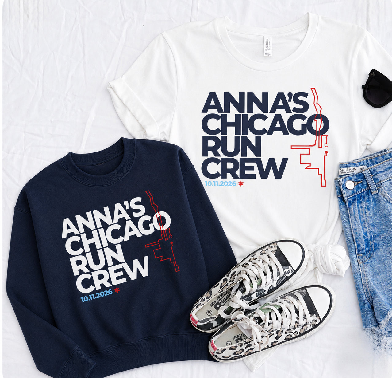Anna's Chicago Run Crew Tshirt/Crewneck Option