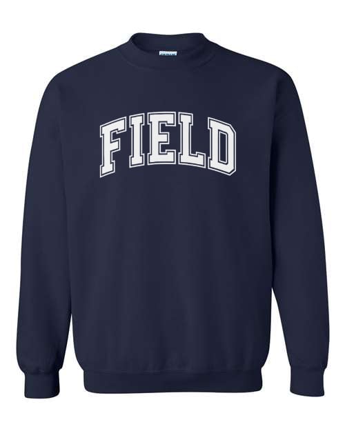 White Field Navy Sweatshirt/Hoodie Option