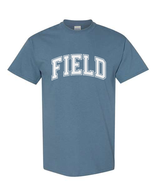 White Field Indigo Blue Short Sleeve & Long Sleeve Option