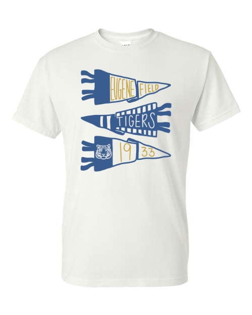 Tigers Flags White Short Sleeve & Long Sleeve Option