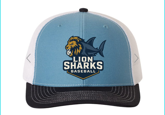 Embroidered Lion Sharks Columbia Blue/White/Navy Hat