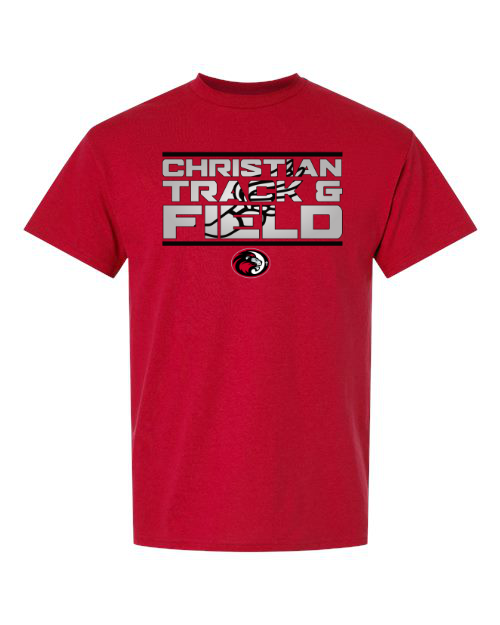 Christian Track & Field Red Short Sleeve/Long Sleeve