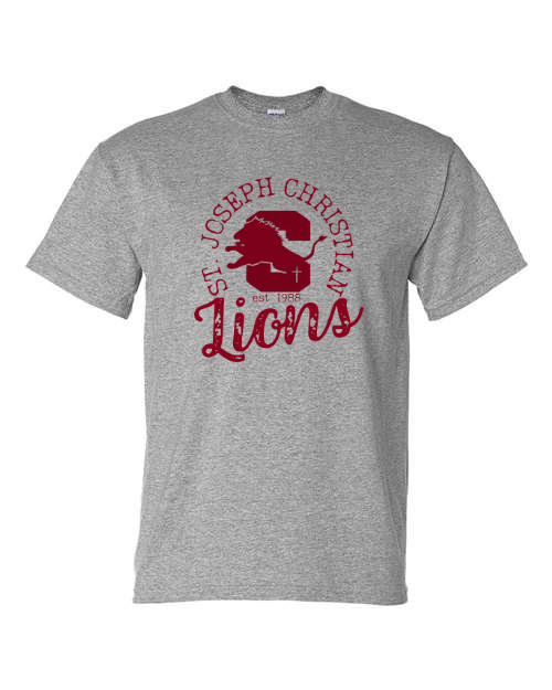 Vintage Spirit Wear Design Sports Grey Short Sleeve & Long Sleeve Option