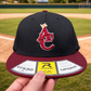 Embroidered Puff AC Kings Black Hat