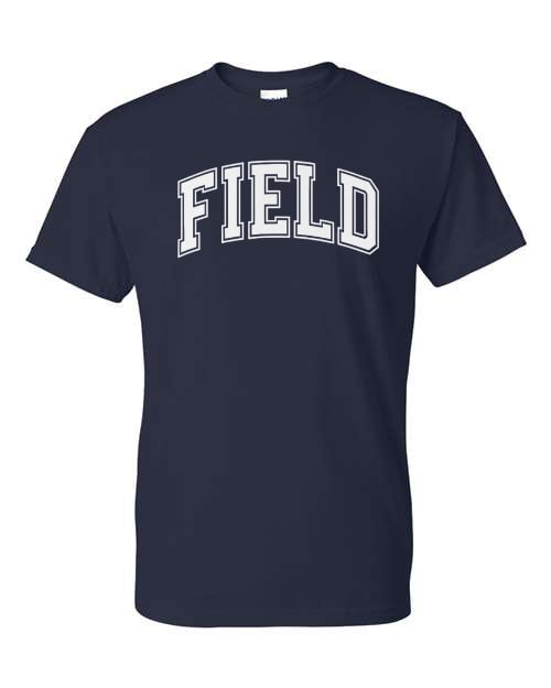 White Field Navy Short Sleeve & Long Sleeve Option