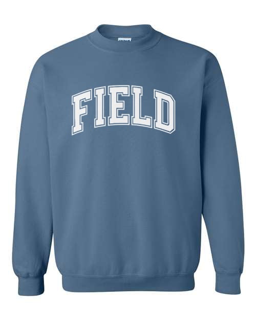 White Field Indigo Blue Sweatshirt/Hoodie Option