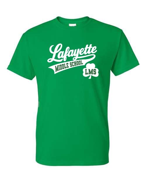 Lafayette Middle School 1 Irish Green Tee