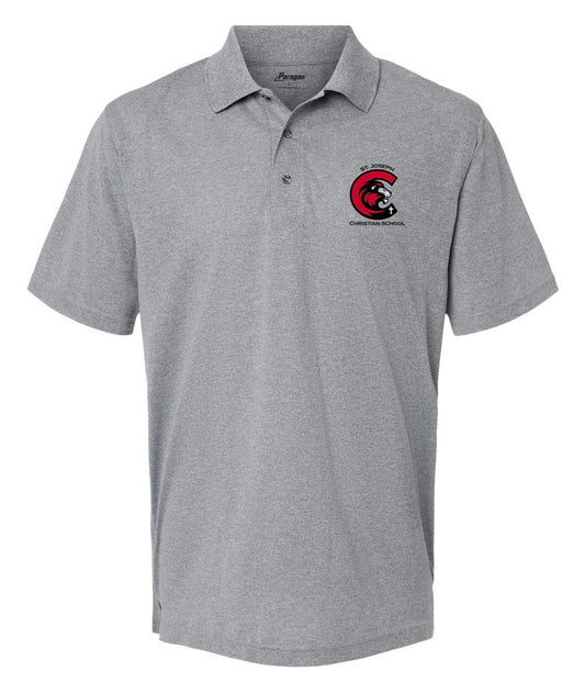 Sports Grey Adult Paragon Performance Mini Mesh Polo