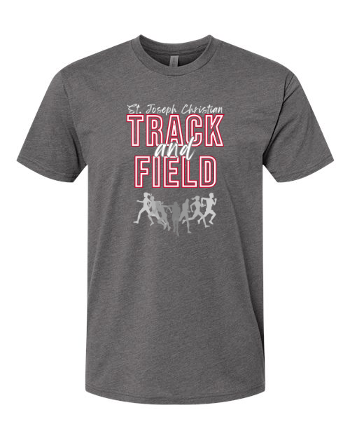 Red Lined Track And Field Heavy Metal Next Level Tee