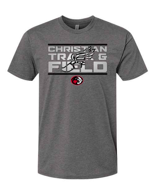 Christian Track & Field Heavy Metal Next Level Tee