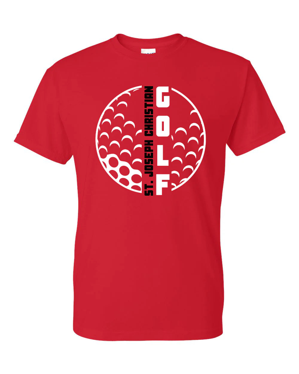 SJCS Vertical Golf Red Tee