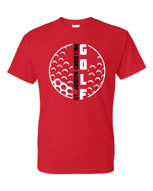 SJCS Vertical Golf Red Tee